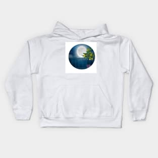 View from the balcony-Lemon Tree underthe moon Kids Hoodie